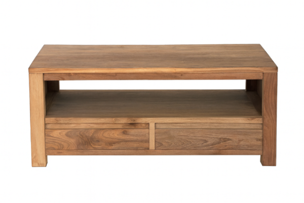 Afbeelding van Coffee table L - 2 level, 4 drws